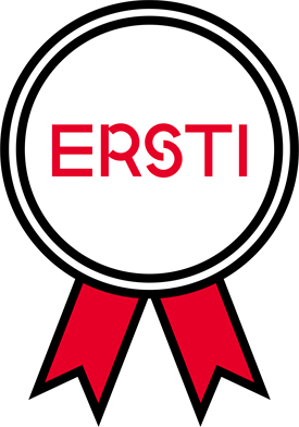 Winner's ribbon with the inscription "Ersti"